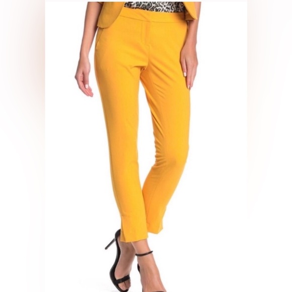 Amanda & Chelsea Cropped Skinny Pants in Merigold - Picture 1 of 4